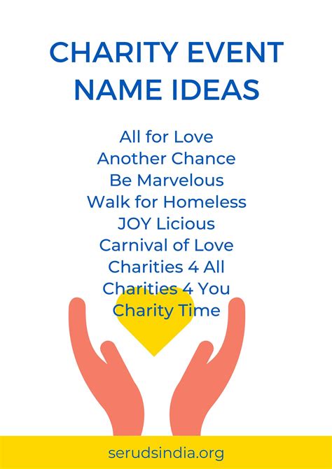 other names for charity.